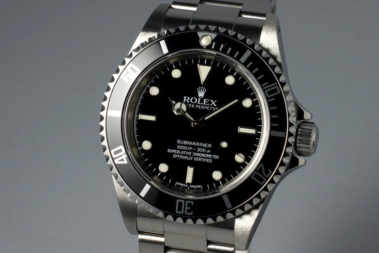 2011 Rolex Submariner 14060M 4 Line Dial with Box and Papers