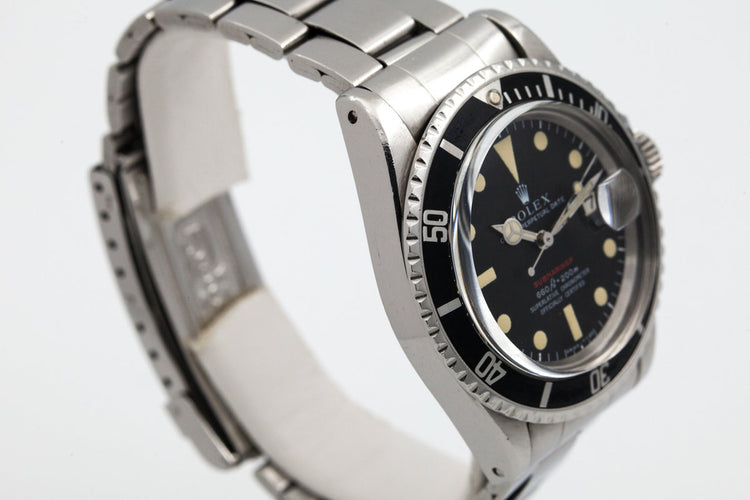 Vintage 1970 Rolex Red Submariner Mark IV Dial