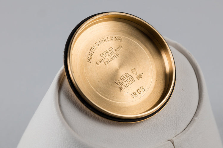 1975 Rolex YG Day-Date 1803 Champagne Dial with Spanish Date Wheel and South American Bracelet