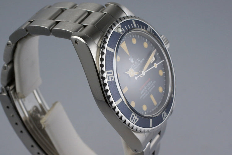 1970 Rolex Red Submariner 1680 Mark IV Dial with Box and RSC Papers