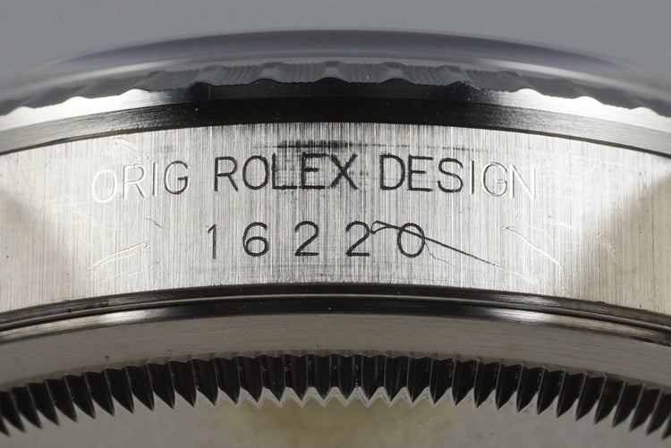 1991 Rolex DateJust 16220 Silver Dial with RSC Papers