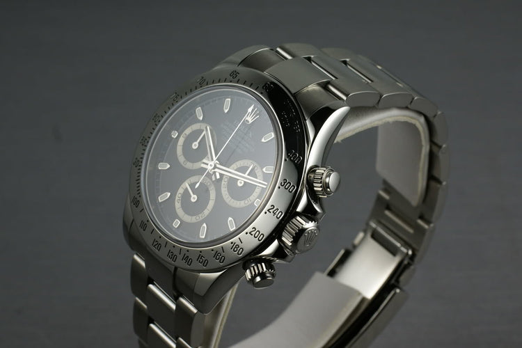 Rolex SS Daytona 116520 Black Dial V serial with papers