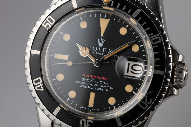 1972 Rolex Red Submariner 1680 with MK IV Dial