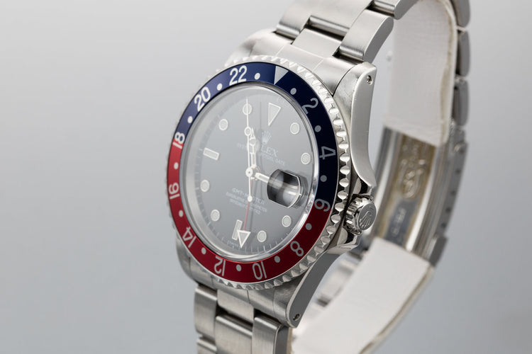 1999 Rolex GMT-Master 16700 SWISS Only "Pepsi" with Box and Papers
