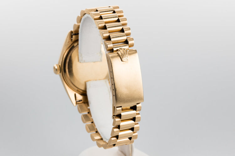 1967 Rolex 18K Day-Date 1803 Blue Dial with Spanish Day Wheel