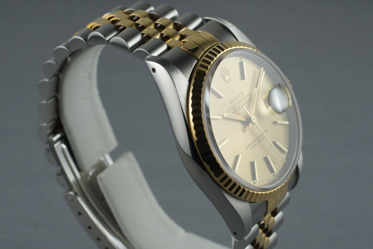 1992 Rolex Two Tone DateJust 16233 with Box and Papers