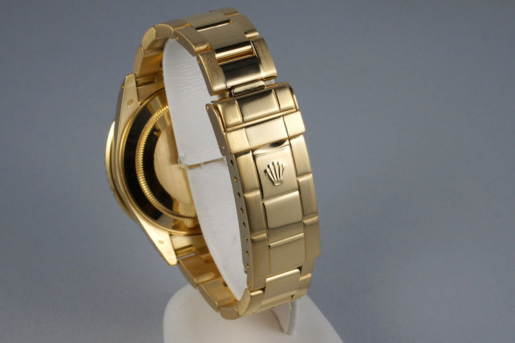 1991 Rolex YG Blue Submariner 16618