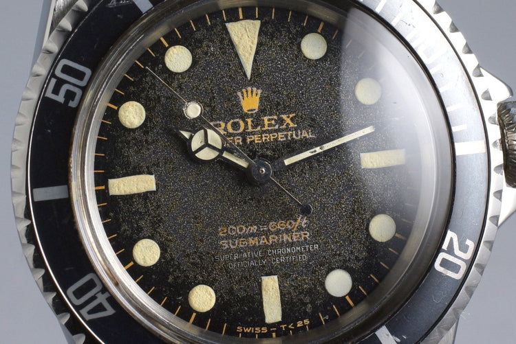 1966 Rolex Submariner 5512 Tropical Gilt 4 Line Dial