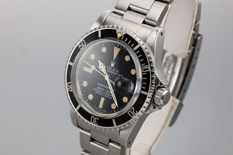 1979 Rolex Submariner 1680 with Box, Papers, and Service Papers