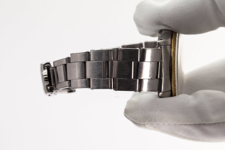 1965 Rolex Two Tone Oyster Perpetual 1008 Zephyr Dial and Bezel with Gilt Tropical Dial