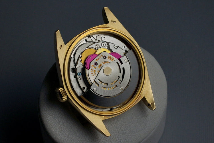 1972 Rolex YG Day-Date 1803 Champagne Linen Sigma Dial