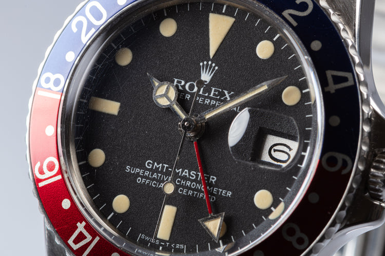 1972 Vintage Rolex GMT-Master 1675 Mk IV Dial