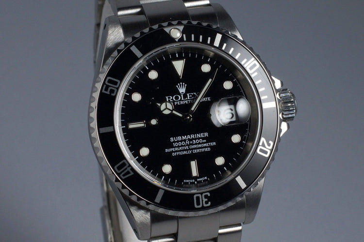 2001 Rolex Submariner 16610