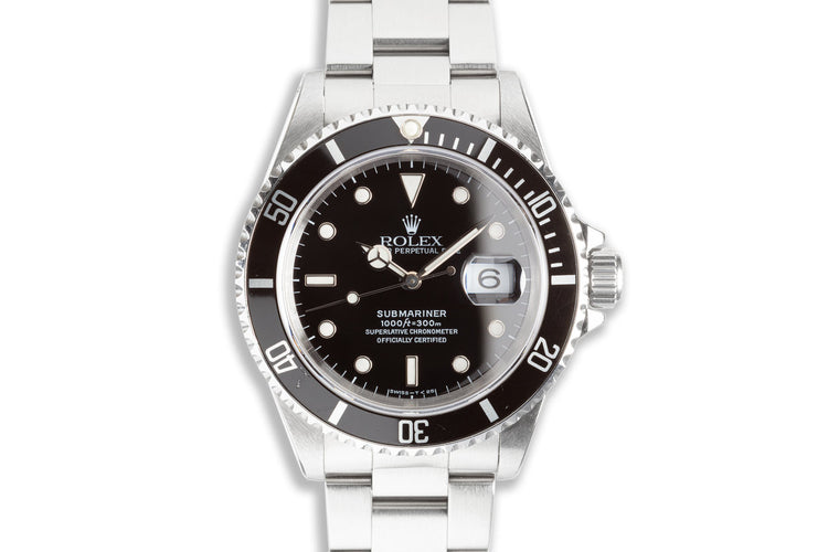 1996 Rolex Submariner 16610 with Box & Papers