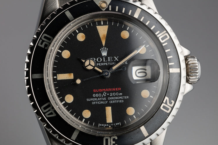 1974 Rolex Red Submariner 1680 with MK IV Dial