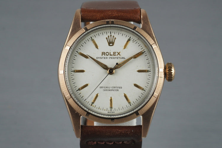 1954 Rolex Rose Gold Shell Oyster Perpetual 6334