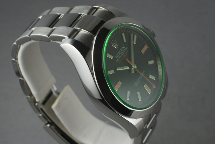 2009 Rolex Milgauss Green 116400GV
