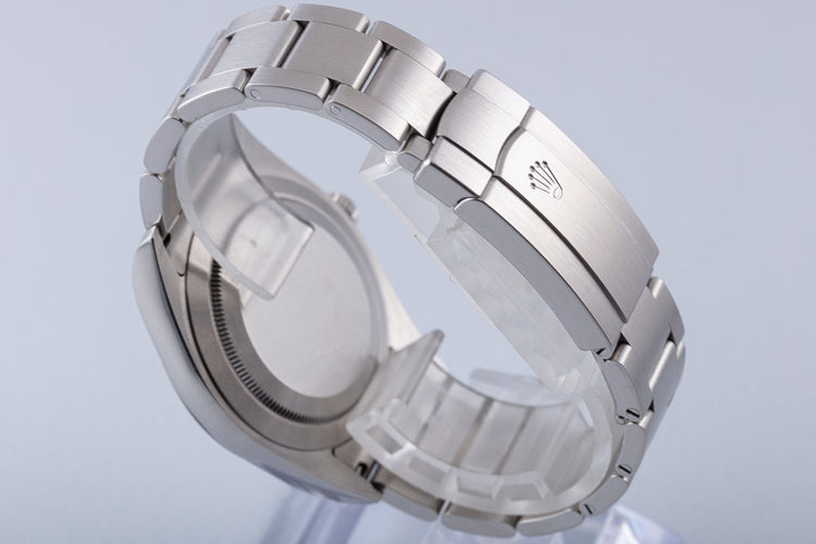 2017 Rolex Oyster Perpetual 39mm 114300 Dark Rhodium Dial Box & Card