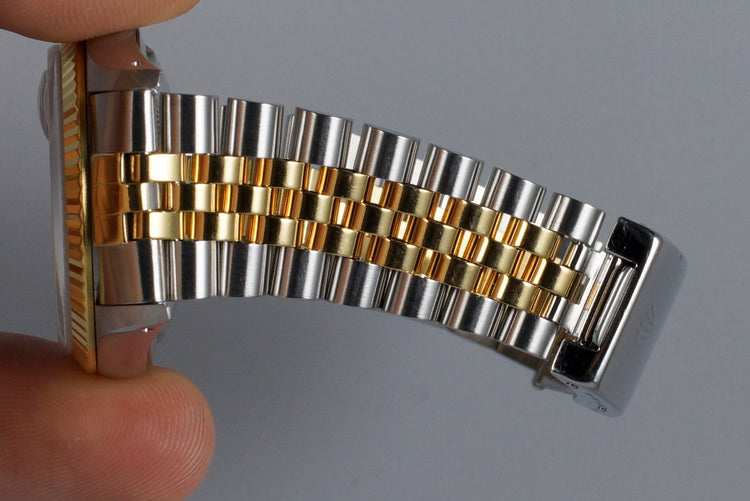 1991 Rolex Two Tone DateJust 16233 Dark Gray Roman Computer Dial