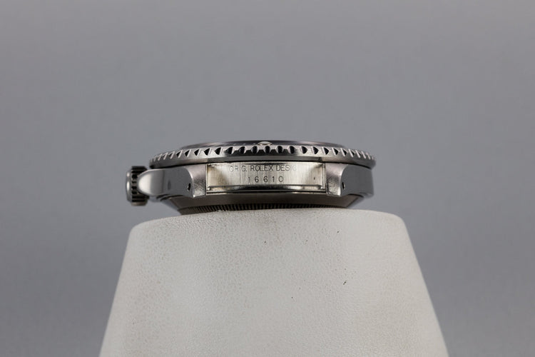 1991 Rolex Submariner 16610 with Box and Papers