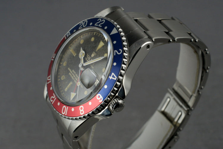 1961 Rolex GMT Ref: 1675 PCG with Gilt Chapter Ring Dial & Service Papers