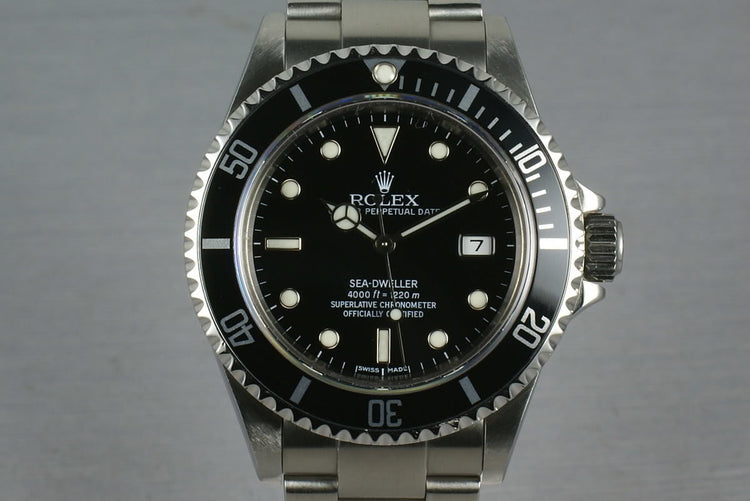 Rolex Sea Dweller 16600 with Box and Guarantee Paper