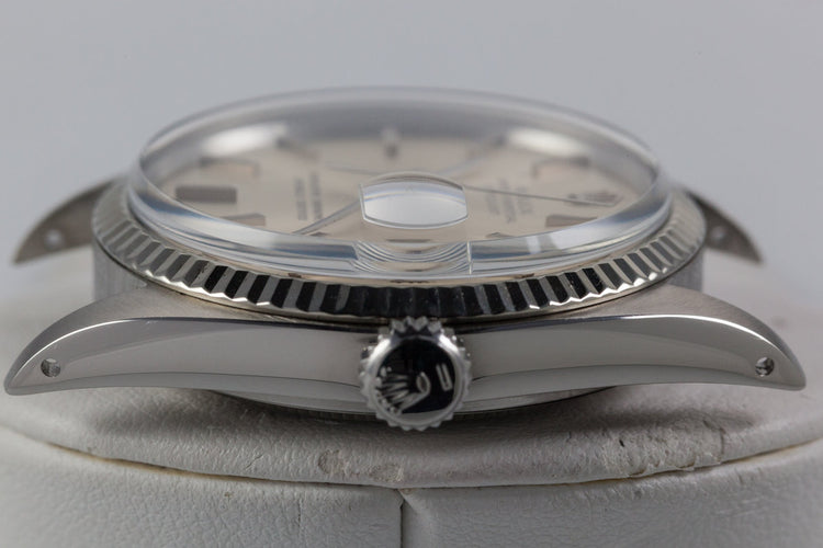 1971 Rolex Datejust 1601 Silver Non-Lume Dial with Box and Papers