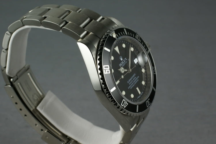 Rolex Submariner 16610 Box and Papers M serial