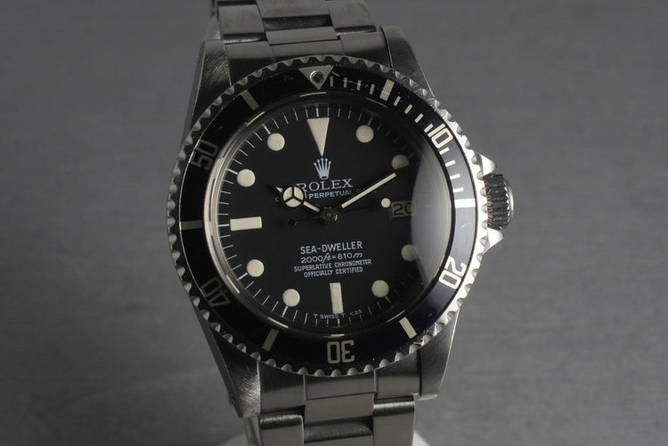 1978 Rolex Sea Dweller 1665 Rail Dial