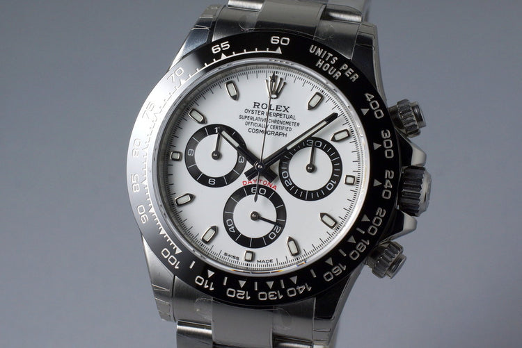 2016 Rolex Ceramic Daytona 116500LN White Dial with Box and Papers MINT