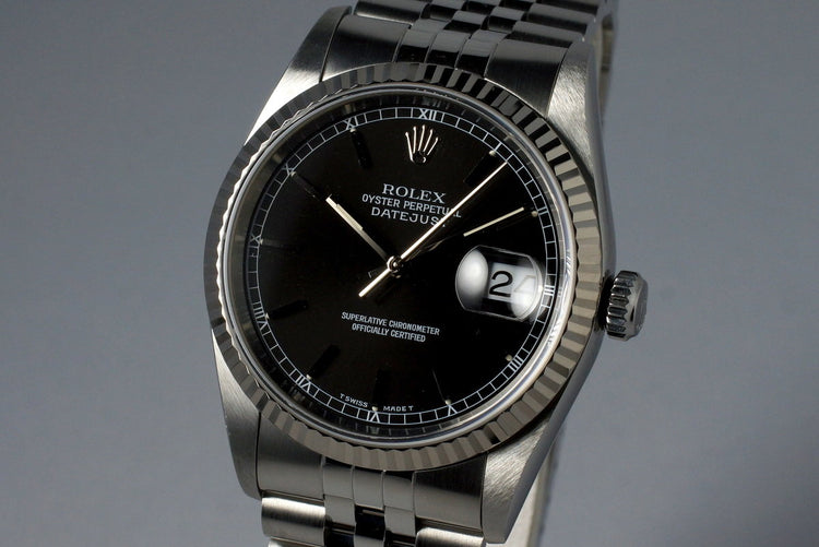 1995 Rolex DateJust 16234 Black Dial