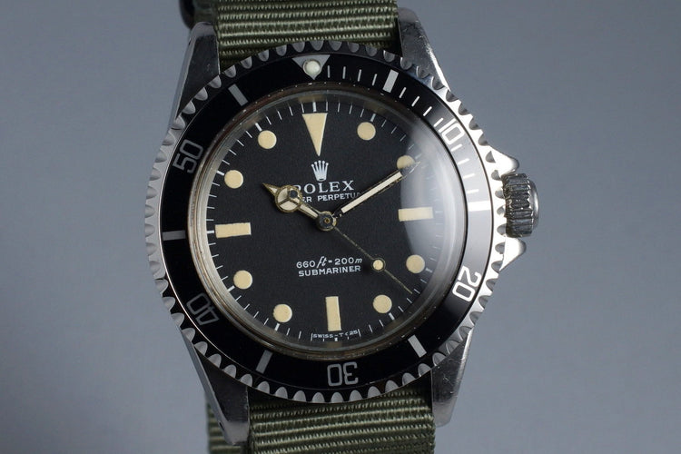 1970 Rolex Submariner 5513 with Serif Dial