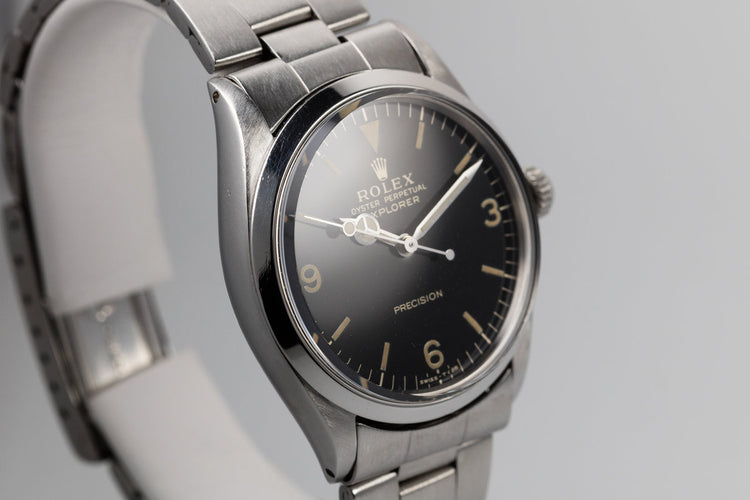 1967 Rolex Mid Size Oyster Explorer 5500 with Gilt 3, 6, 9 Dial