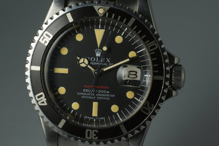 1970 Rolex RED Submariner 1680 with Mark 4 Dial