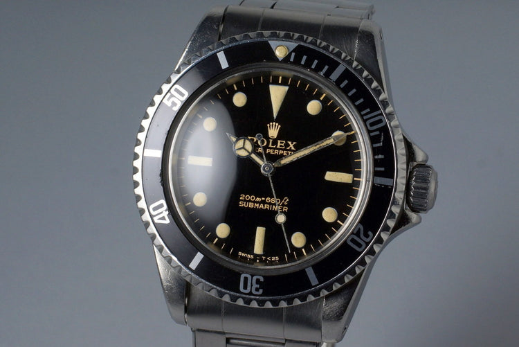 1964 Rolex Submariner 5513 Glossy Gilt Meters First Dial