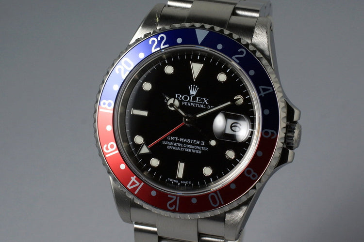 2000 Rolex GMT II 16710 with Box and Papers