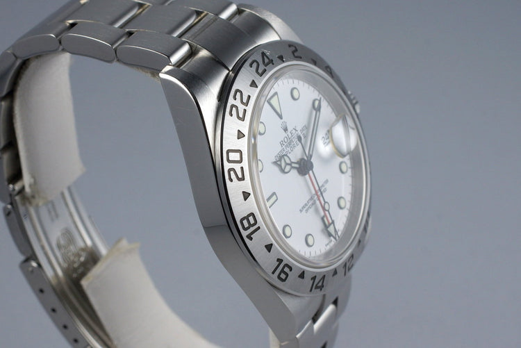 2004 Rolex Explorer II 16570 White Dial with Box and Papers