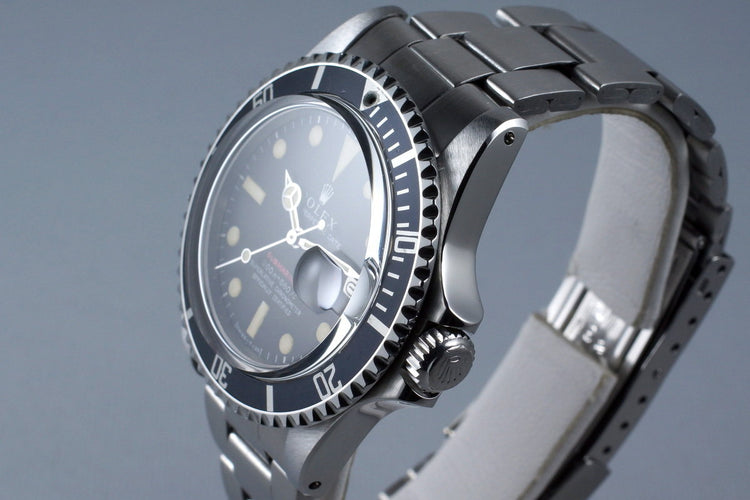 1969 Rolex Red Submariner 1680 Mark II Meters First Dial