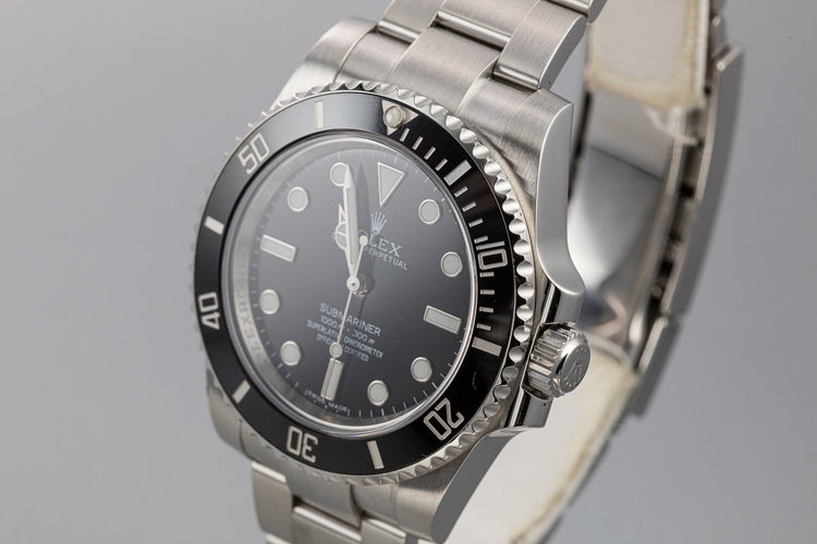 2014 Rolex Submariner 114060 with Box and Papers