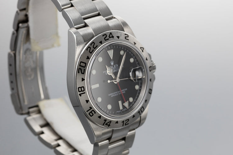 2003 Rolex Explorer II 16570 Black Dial with Box and Papers