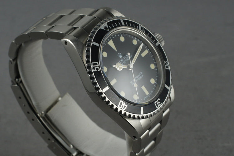 1982 Rolex Submariner 5513 with Maxi Mark V Dial with Box and Papers