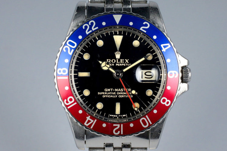1967 Rolex GMT 1675 Glossy Gilt Dial