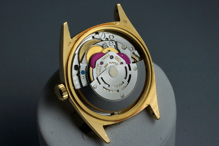 1970 Rolex YG Day-Date 1803 with Silver ‘Wide Boy’ Dial