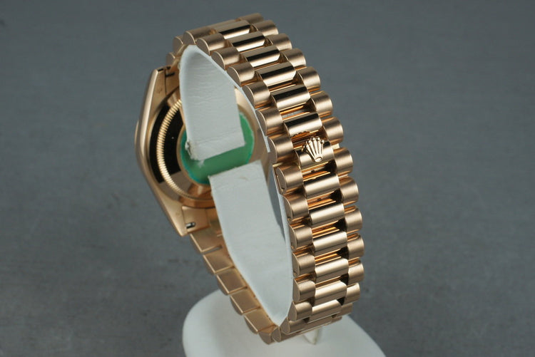 2000 Rolex 18K Rose Gold Day-Date 118235 with Diamond Dial