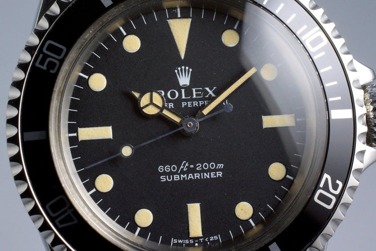 1970 Rolex Submariner 5513 Serif Dial