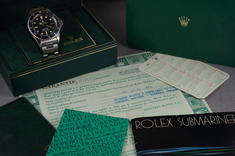 1982 Rolex Sea Dweller 1665 Mark 1 Complete