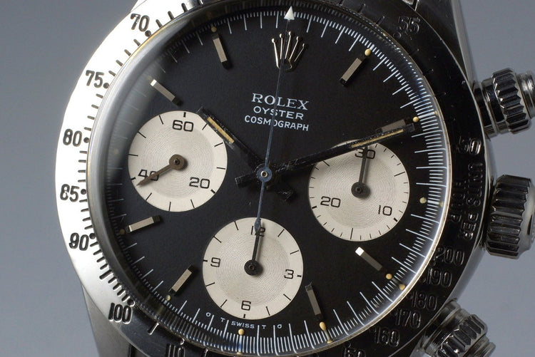 1972 Rolex Daytona 6265 Black Sigma Dial with RSC Papers
