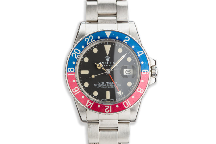 1978 Vintage Rolex GMT-Master 1675 Matte Dial with "Pepsi" Insert