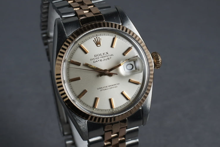 1967 Rolex Datejust Rose Gold and Stainless Steel 1601