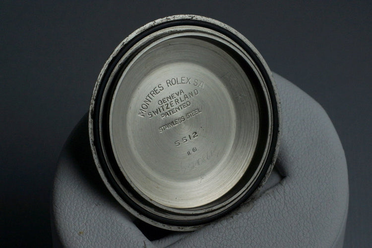 1961 Rolex Submariner 5512 PCG Gilt 4 Line Chapter Ring Dial